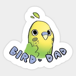 Full Time Bird Dad Sticker